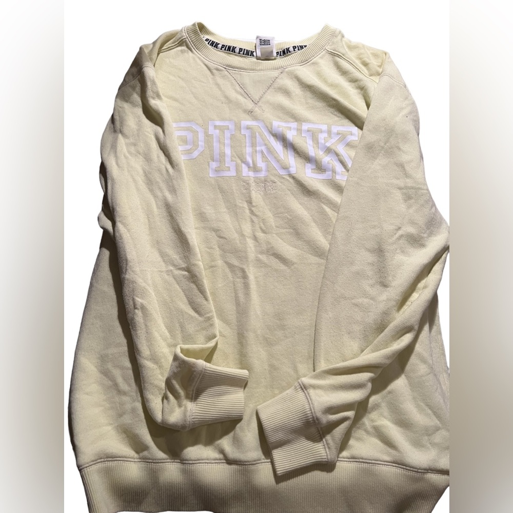 PINK Crewneck Yellow